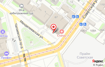 Кафе Сгущёнка в Центральном районе на карте
