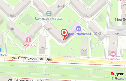 Кабинет Классика Массажа на метро Шаболовская на карте