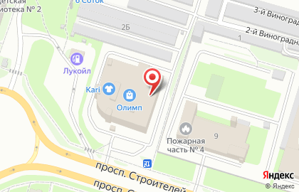 Супермаркет Магнит на проспекте Строителей, 9 на карте