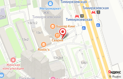 Сеть французских пекарен SeDelice в Тимирязевском районе на карте