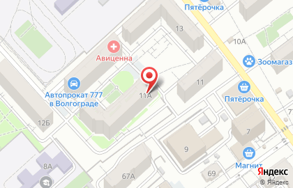 Магазин посуды и хозяйственных товаров в Центральном районе на карте