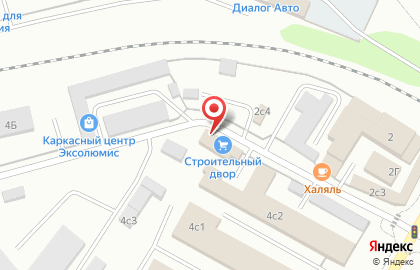 Магазин Строительный двор на улице Первопроходцев на карте