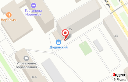 Продовольственный магазин Дудинский в Центральном районе на карте