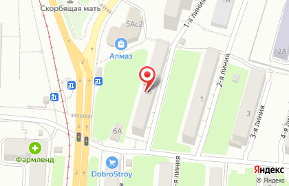 Кондитерский магазин на проспекте Гагарина 1-я линия, 6 на карте