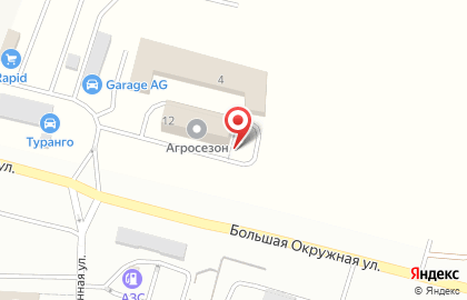 Торговый дом ТОР на Большой Окружной улице на карте
