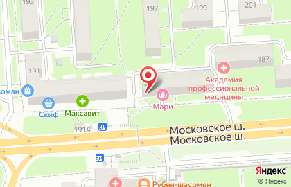 Комиссионный магазин Ювелирный мир на Московском шоссе на карте