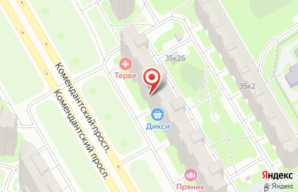 Петербургский центр подологии на Комендантском проспекте на карте