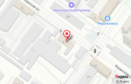 Цех южных канализационных сетей Уфаводоканал на карте