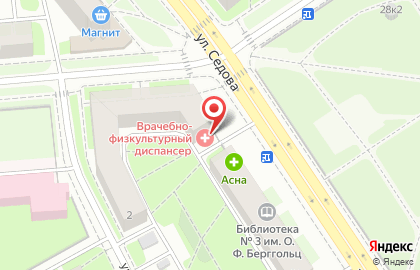 Городская поликлиника №6 в Санкт-Петербурге на карте