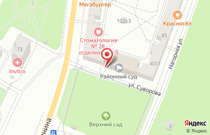 Стоматологическая поликлиника №28 в Красносельском районе на карте