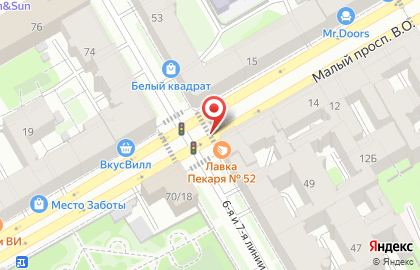 Магазин овощей и фруктов в Василеостровском районе на карте