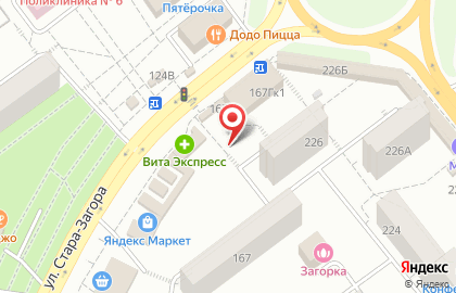 Магазин-ателье, ООО Магия ткани на улице Стара Загора на карте