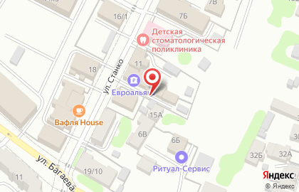 Банкомат на улице Станко на карте