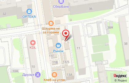 Рынок Парковый в Дзержинском районе на карте