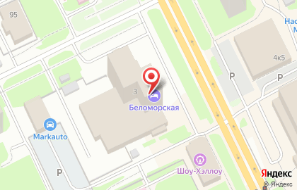 Беломорская на карте