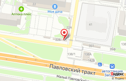 Киоск по продаже фруктов и овощей в Барнауле на карте