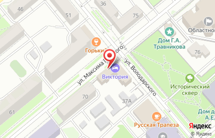 Гостиница Виктория на улице Володарского на карте
