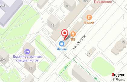 Салон штор Ямьле на улице Юности на карте