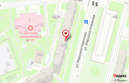 ООО ТАКОС на улице Маршала Новикова на карте