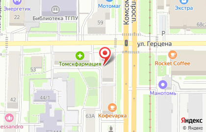 Академия слуха на Комсомольском проспекте на карте