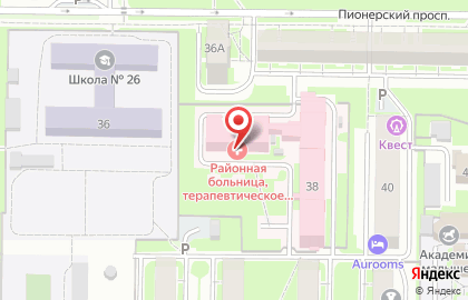 Новокузнецкая городская клиническая больница №1 им. Г.П. Курбатова в Новокузнецке на карте