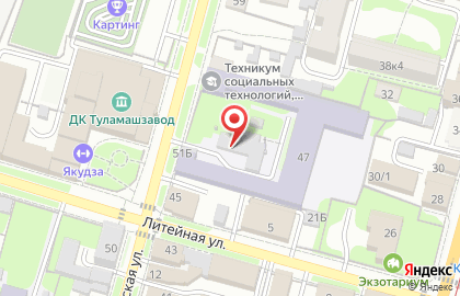 Профессиональное училище №2 в Пролетарском районе на карте