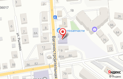 Детский сад №7 на Вагоностроительной улице на карте
