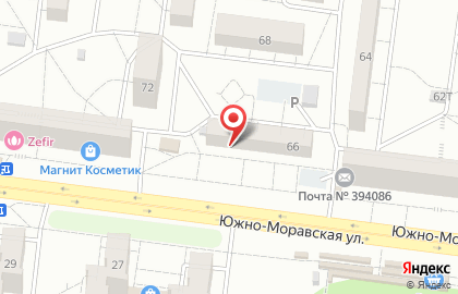 Магазин Гардероб на Южно-Моравской улице на карте