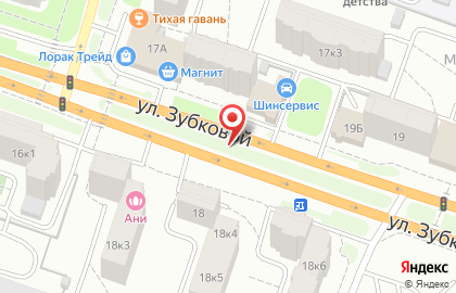 Интернет-магазин BlackTyres на улице Зубковой на карте