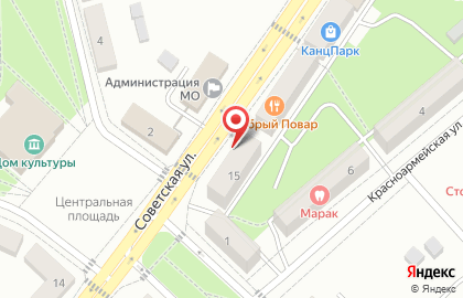 Магазин продуктов в Калининграде на карте