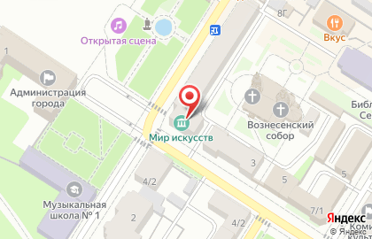 Мир искусств, выставочный центр на карте