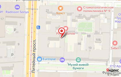 Меркурий на Литейном проспекте на карте