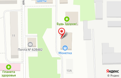 Торговый центр Метелица на улице Строителей на карте