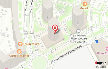Академия Спорта в Подольске на Генерала Смирнова 4 на карте