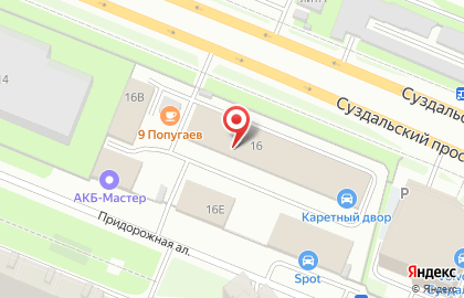 Автомастерская в Санкт-Петербурге на карте