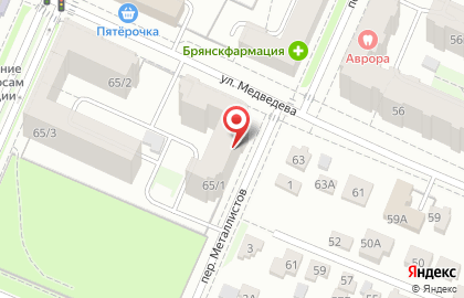 Бриз на улице Медведева на карте