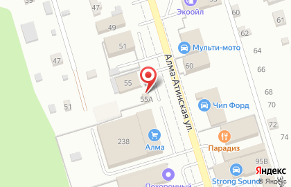 Встреча на Алма-Атинской улице на карте
