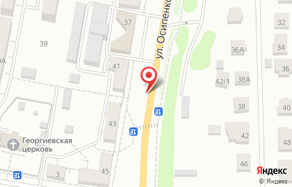 Всероссийское добровольное пожарное общество на улице Осипенко на карте