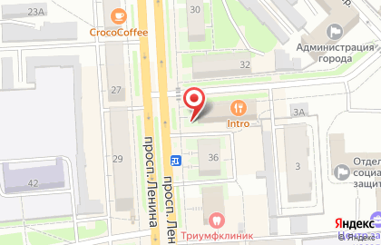 Агентство недвижимости Виктория на проспекте Ленина на карте