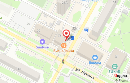 Агентство недвижимости Славянское на улице Ленина на карте