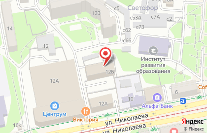 Сосна на улице Николаева на карте