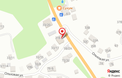 Продуктовый магазин Меркурий в Лазаревском районе на карте
