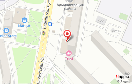 Отделение службы доставки Boxberry на Ташкентской улице на карте