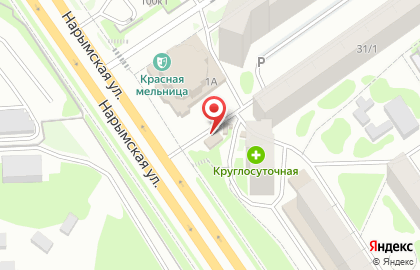 Булочная в Заельцовском районе на карте