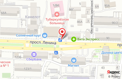Соболь на проспекте Ленина на карте