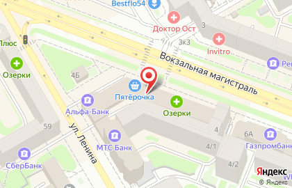 Ювелирный салон в Новосибирске на карте