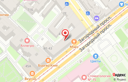 Ресторан доставки Суши шоп на Загородном проспекте на карте