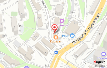 Кафе Караван в Первореченском районе на карте