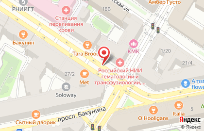 Азбука Отелей на 2-ой Советской улице на карте