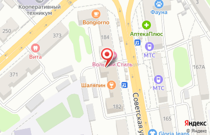 Барсук на Советской улице на карте
